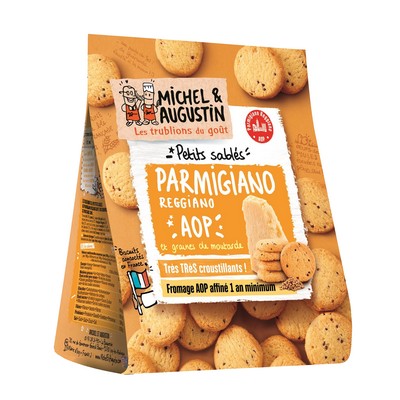 Parmesan PDO & Mustard Seed Savory Shortbread 100g