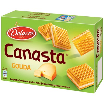 Delacre Canasta Gouda-Filled Biscuits - 75g