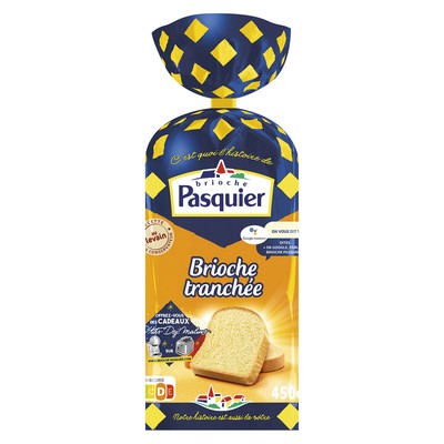 Brioche tranchée nature 450g