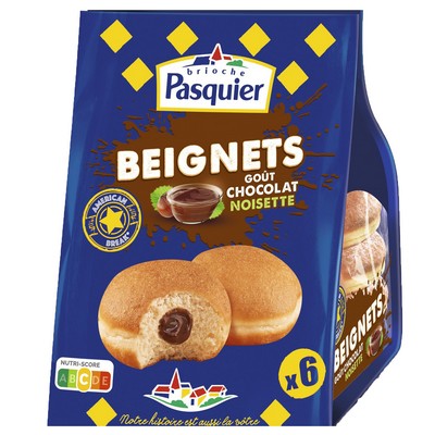 Beignet chocolat noisette x 6  270g