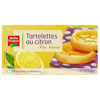 TARTELETTE AU CITRON PB X 9 BF ETUI 125 G