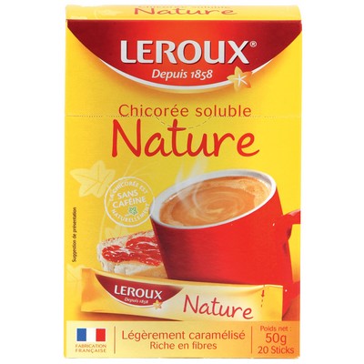 Leroux Chicorée Soluble Etui 20 Sticks 