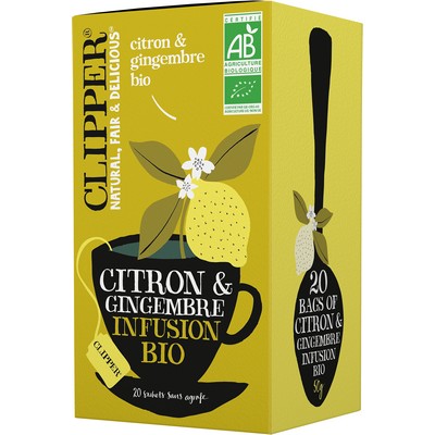 CLIP Infusion citron gingembre sachets 50g bio