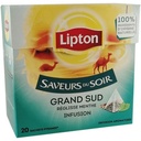 Lipton Saveurs du Soir Infusion Grand Sud Menthe et Réglisse 20 Sachets Pyramid®