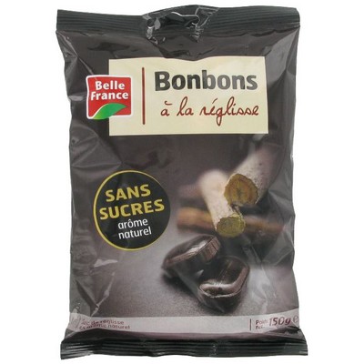 LICORICE CANDIES SUGAR FREE - BAG OF 150G