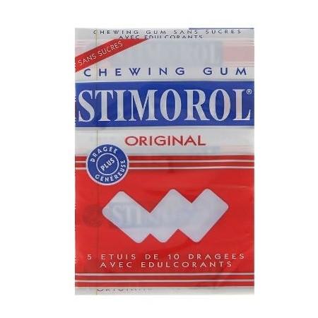 Stimorol Original Menthe/Réglisse s/sucres 5x10 Dragées 70g