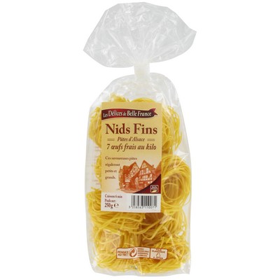 Alsace Fine Egg Nests Pasta DBF Sachet 250g