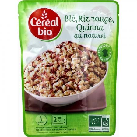 Organic Cereal Trio Wheat Red Rice Quinoa 220g