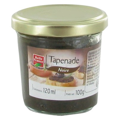 TAPENADE NOIRE BF POT VERRE 100 G