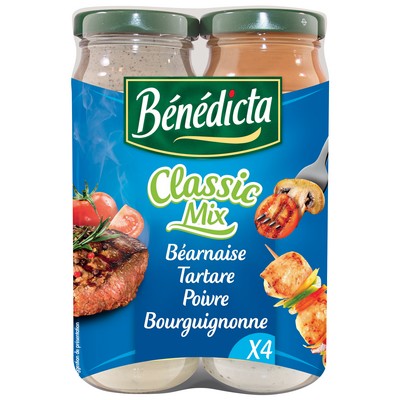  4 TRADITIONNAL PARTY SAUCES BENEDICTA