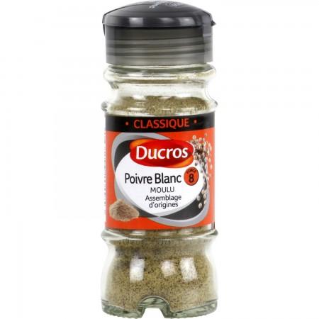 Ducros Ground White Pepper. Blend of Origins 36g