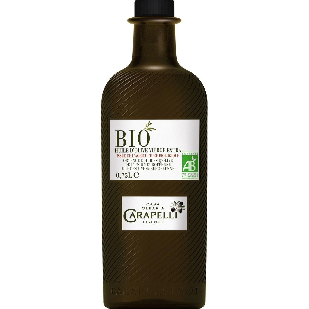 Huile d’olive vierge extra Carapelli Bio Classico 75 CL
