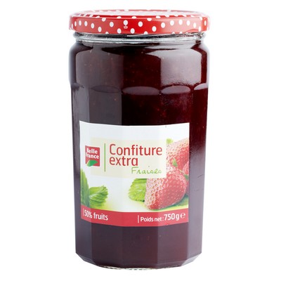 CONFITURE EXTRA FRAISE BF POT 750 G