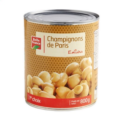 CHAMPIGNON DE PARIS ENTIER BF BOITE 4/4 780 G