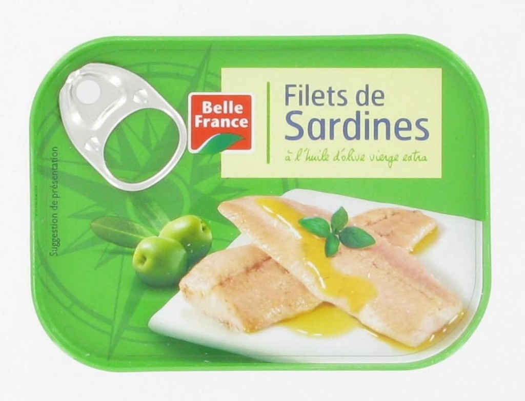 Sardine Fillets in Olive Oil Belle France 100g