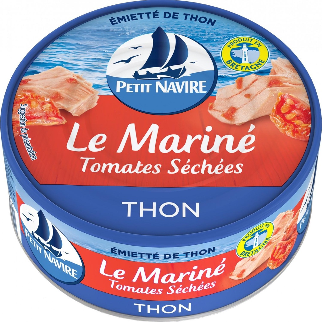 Émietté de Thon Mariné Tomates Séchées PETIT NAVIRE 110g
