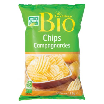 Belle France Organic Country-Style Chips 125g