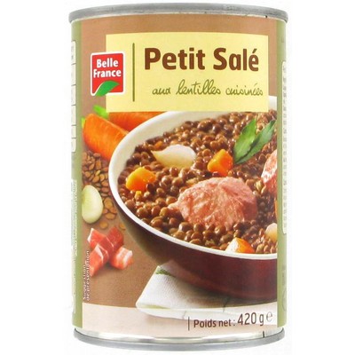 Belle France Petit Salé with Lentils 420g Can