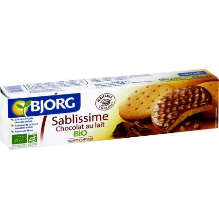 BJOR Sablissime chocolat lait 200g bio