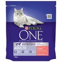 PURINA ONE Adult Cat with Salmon & Whole Grains - 450 g - Kibble for Adult Cats