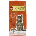 CROQUETTE CHAT POULET/BOEUF/LAPIN/DINDE BF SAC 2KG
