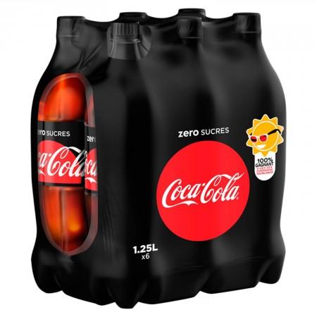 COCA-COLA SANS SUCRES PET 1.25LX6 CONTOUR