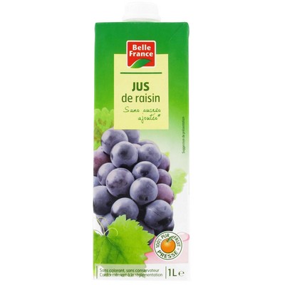 PUR JUS DE RAISIN BF BRIQUE 1 L