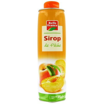 Belle France Peach Syrup 75cl