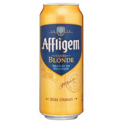 Affligem Blonde Belgian Abbey Beer Can 50cl 6.7°