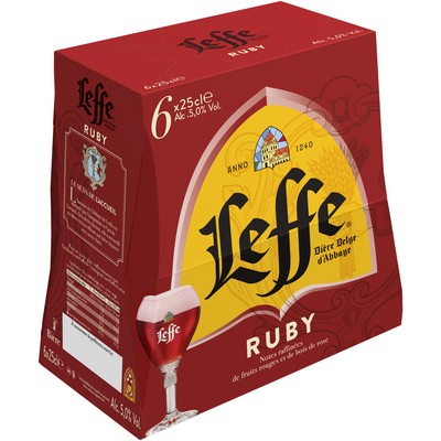 Leffe Abbey Ruby 6x25cl Bottles