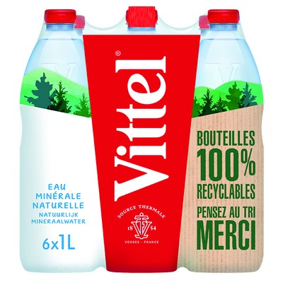 VITTEL natural mineral water 1L