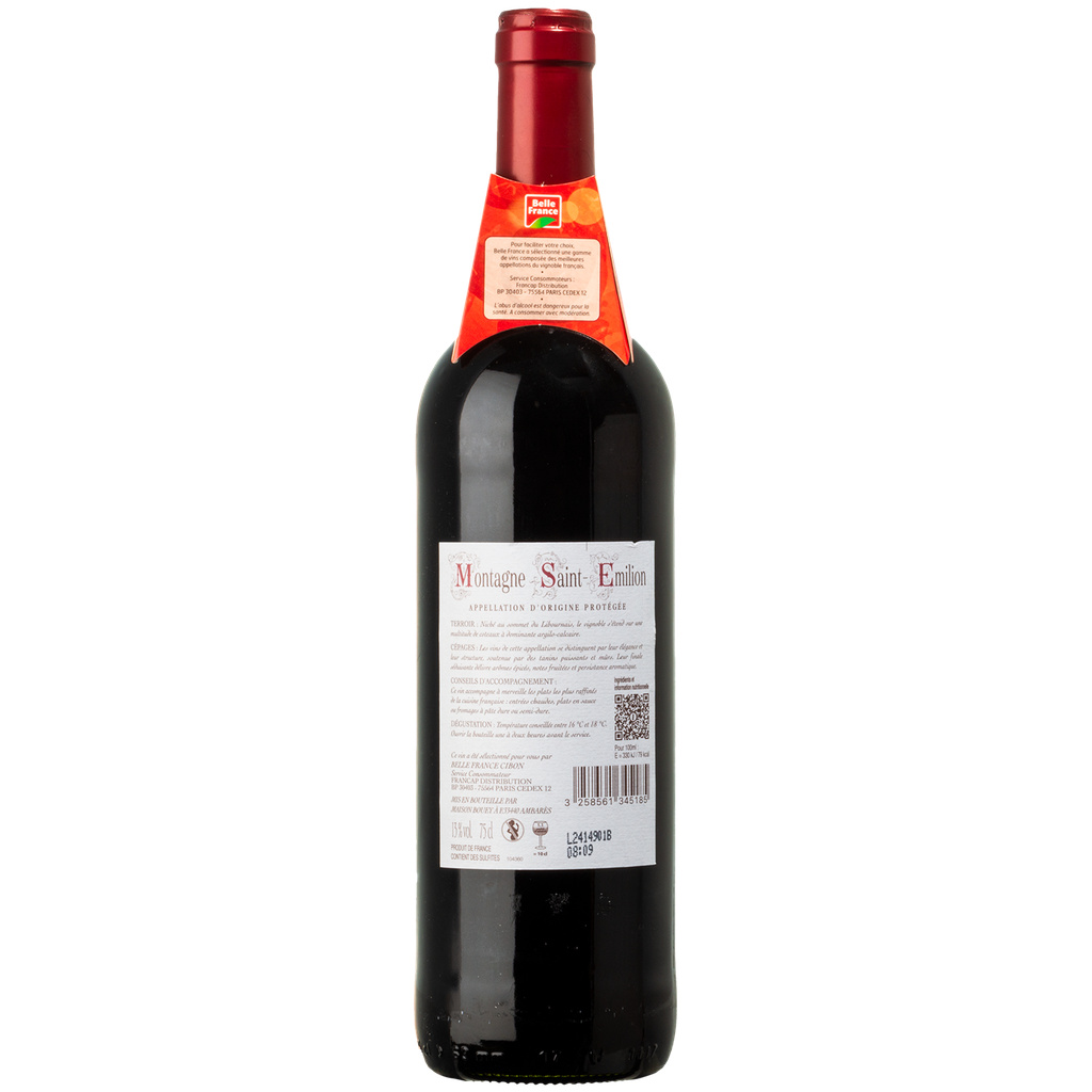 Montagne Saint-Emilion Red AOC BF Bottle 75cl
