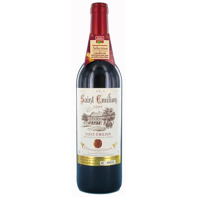 SAINT-EMILION RED AOC Belle France Bottle 75cl