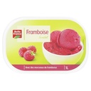 SORBET FRAMBOISE MORCEAUX BF BAC 1 L 550 G