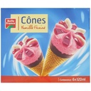 Belle France Vanilla Strawberry Cones Box of 6 x 120ml