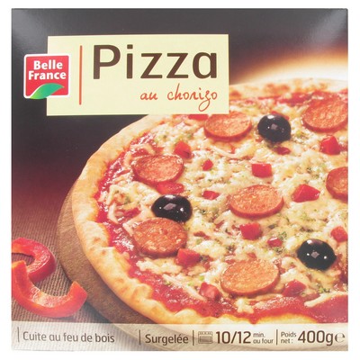 PIZZA CHORIZO FEU DE BOIS BF ETUI 400 G