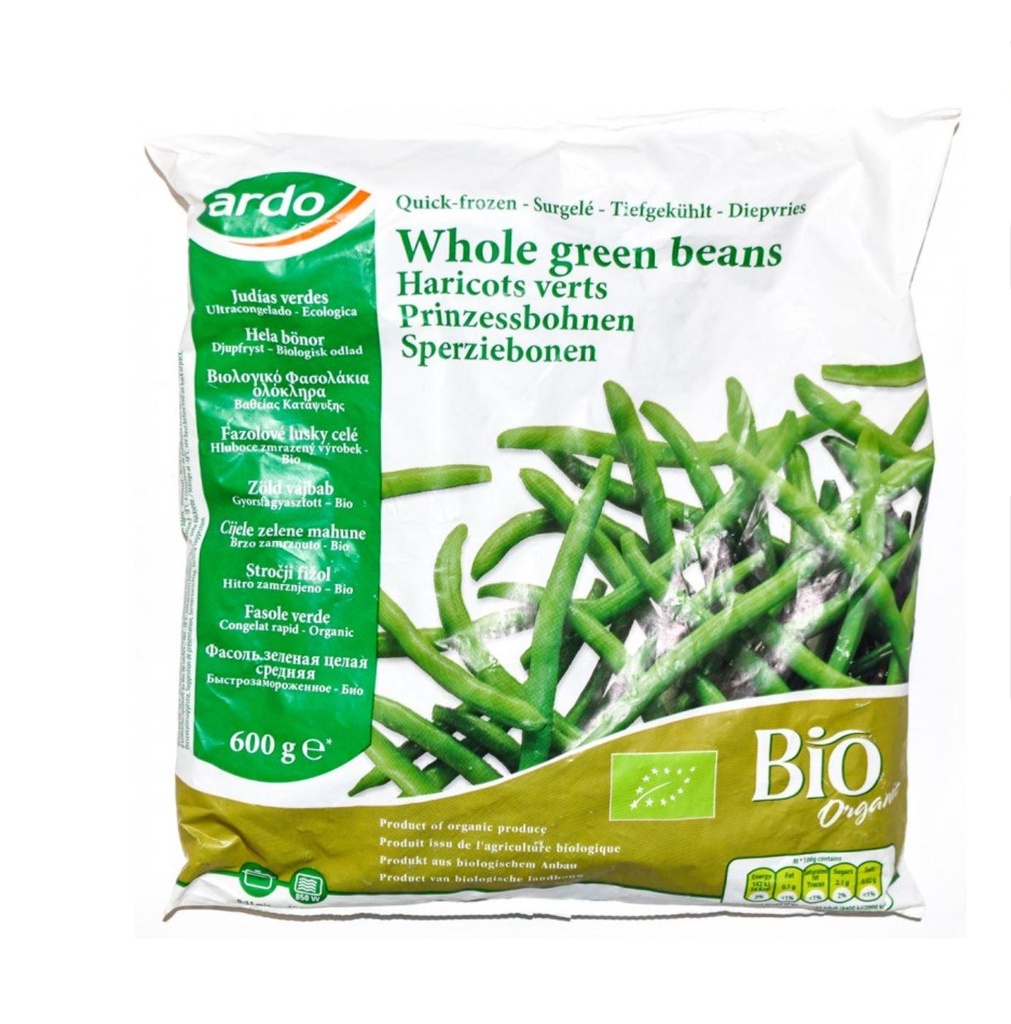 Organic Extra Fine Green Beans 600g
