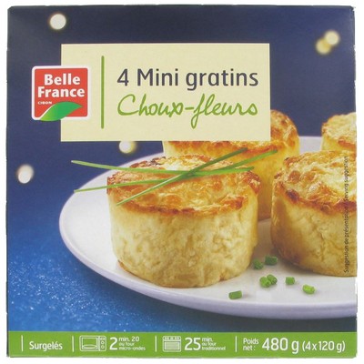 MINI GRATIN CHOUX FLEURS X 4 BF ETUI 480 G