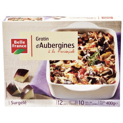 GRATIN D AUBERGINES BF BARQUETTE MICRO OND 400 G 