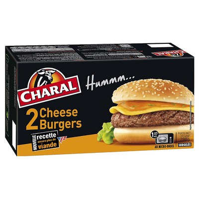 Cheeseburger 2 x 140 g surgelé