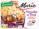 Moussaka au Bœuf Aubergines et tomates cuisinées, béchamel et oignons cuisinés MARIE 600G