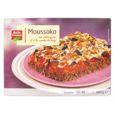 MOUSSAKA AUBERGINES BOEUF BF ETUI 460 G 