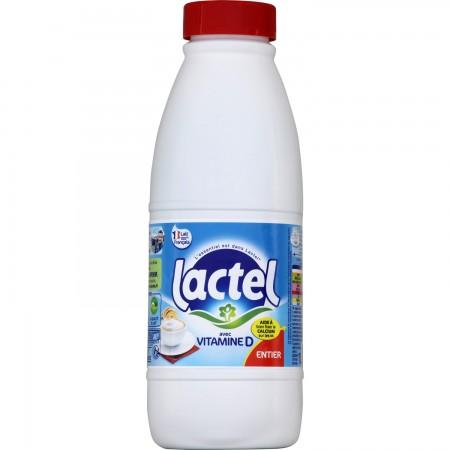 LACTEL Whole Milk with Vitamin D UHT 1L Bottle