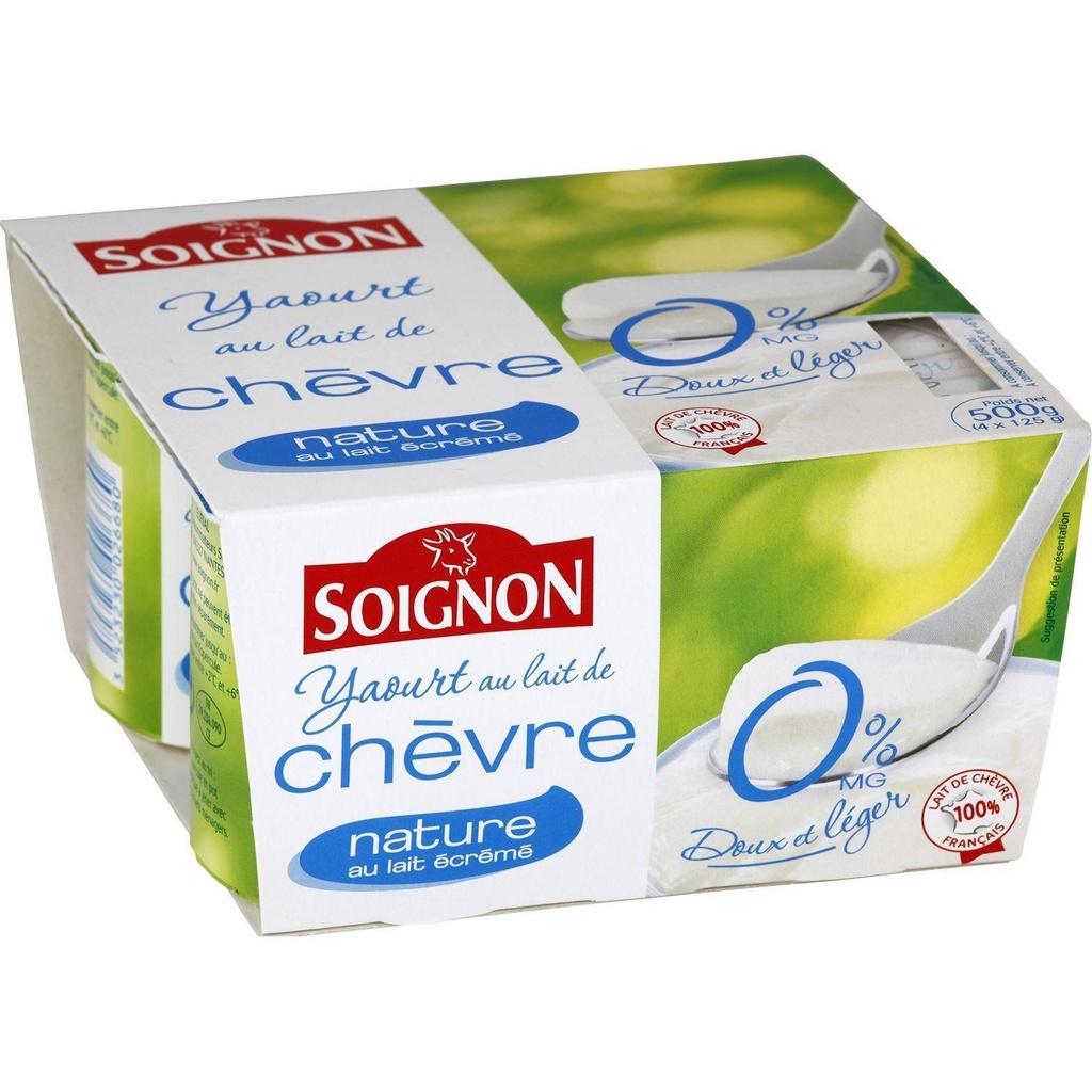 Y.CHEVRE NATURE 0%X4SOIGN