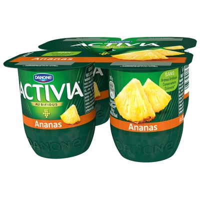 Activia Pineapple Yogurt x4