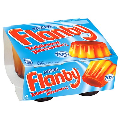 FLANBY VANILLE nappage caramel 4x100G