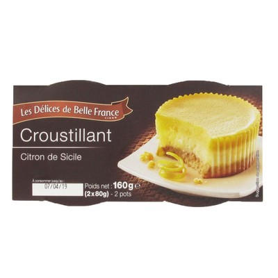 CROUSTILLANT CITRON DE SICILE DBF ETUI 2 X 80 G 