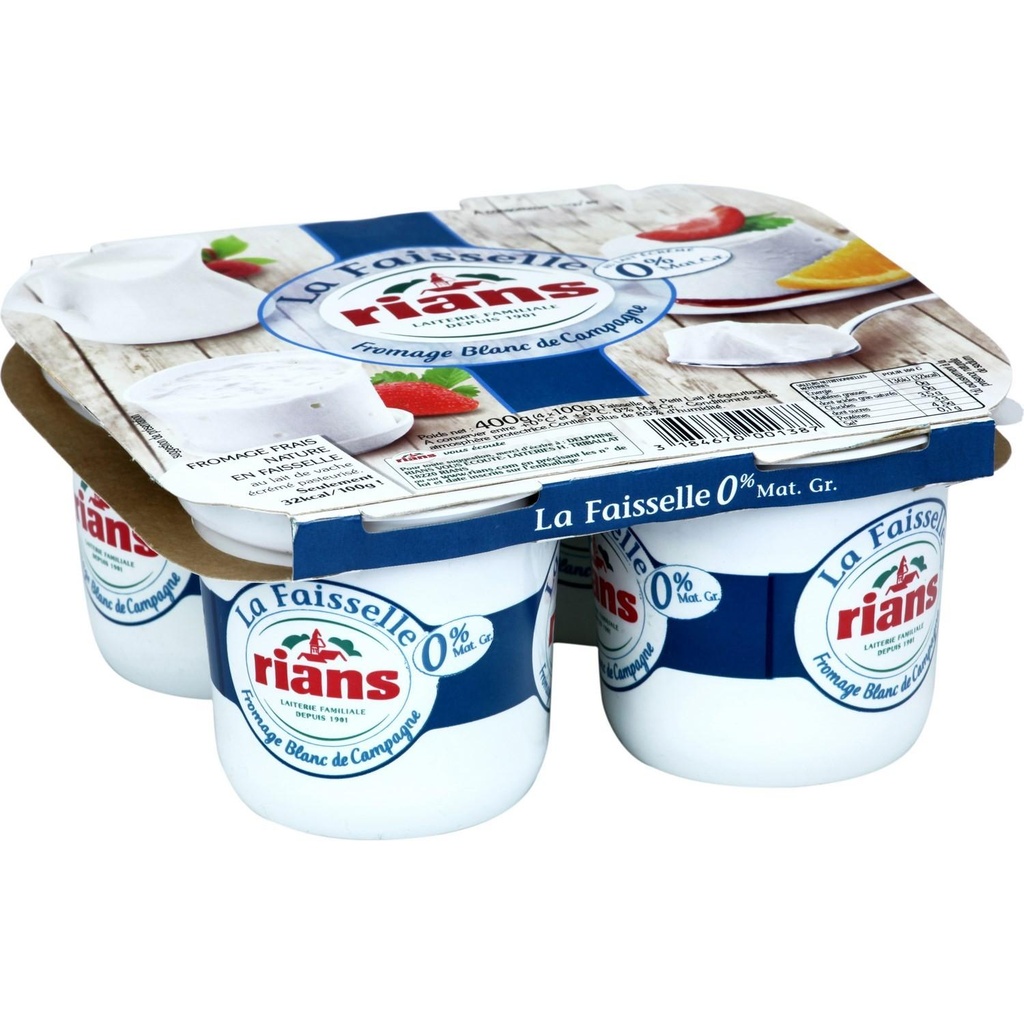 FAISSELLE 0% 4X100G.RIANS