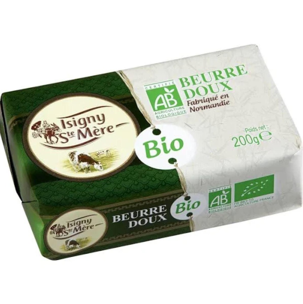 BEURRE BIO PLAQ 200G DOUX