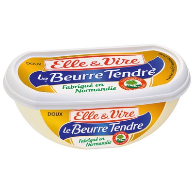 ELLE & VIRE Soft Unsalted Butter Tub 250g